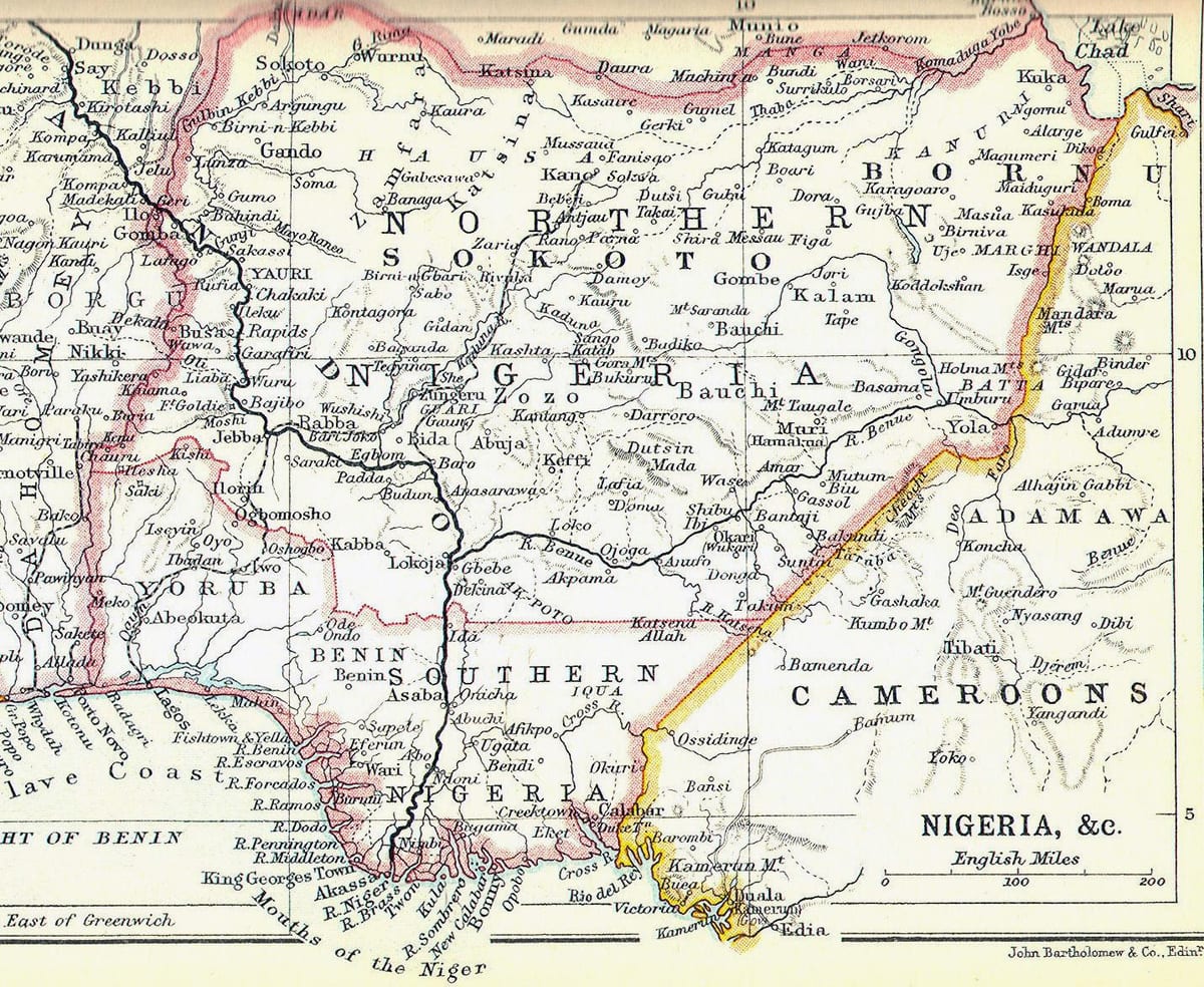 வரைபடம் பழைய நைஜீரியா
